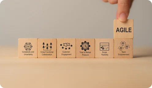 Managed IT operations team working in control room