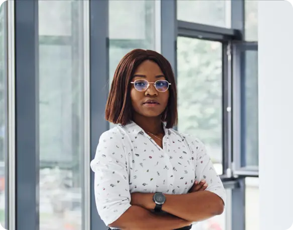 Confident professional